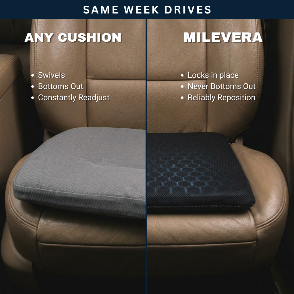Milevera Gel-Grid Car Seat Cushion